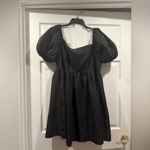 SHEIN Elegant Black Puff Sleeve Midi Dress. Size 3x